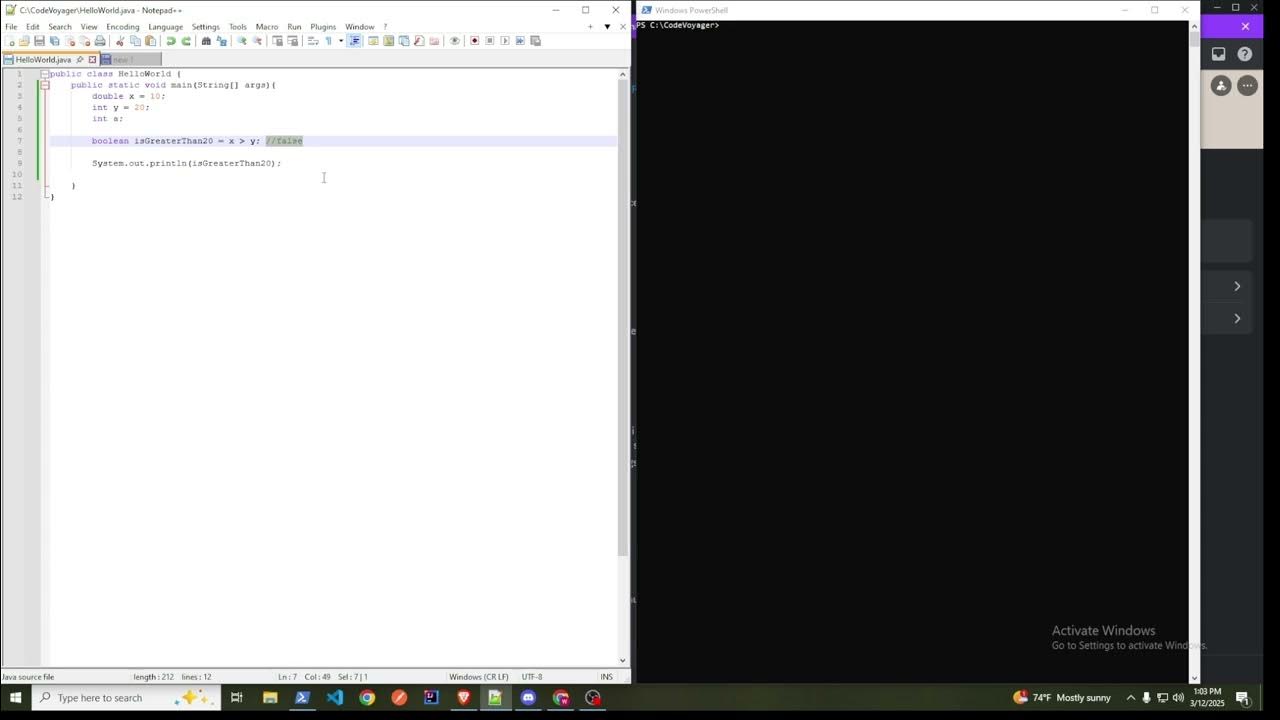 Correction on Boolean explanation from Java Variables Video - YouTube