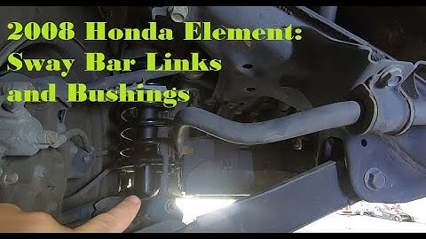 2008 Honda Element: Suspension Part 4 - Rear Sway Bar Links and Bushings