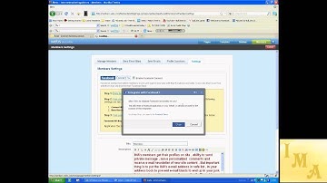 Integrate Facebook connect into WEBS by IMA
