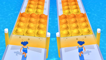 Max Levels 😍🤗🌈Pop It Run! Android, iOS Walkthrough Gameplay V.0.1