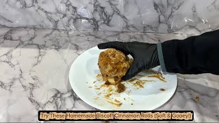 Homemade Biscoff cinnamon rolls