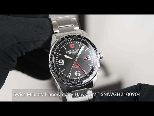 - Swiss GMT Military YouTube SMWGH2100904 Hawk Hanowa City