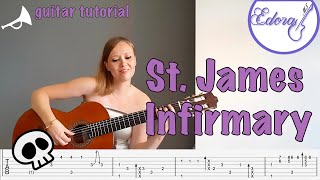St James Infirmary Fingerstyle Guitar Tutorial with On-Screen TAB - Cab Calloway