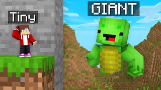 JJ TINY vs Mikey GIANT Hide and Seek Challenge in Minecraft (Maizen)