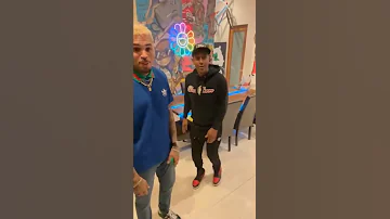 Chris Brown Shows Gillie Da Kid How to Dance