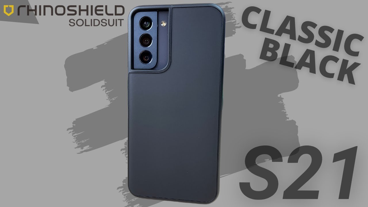 Samsung Galaxy S21 / S21 Plus / S21 Ultra Case - Rhinoshield Solidsuit  Classic Black Review! - YouTube
