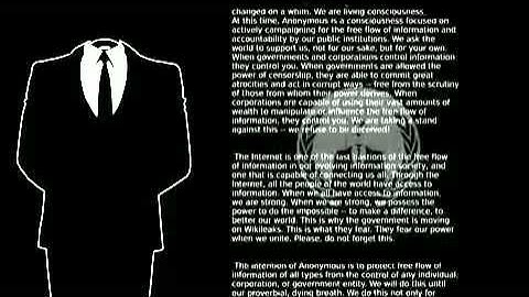 A letter to PSN from Anonymous PSN DOWN April/May  2011 ERROR CODE 80710A06