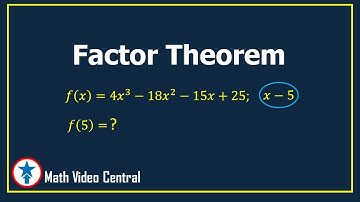 Factor Theorem | Math Video Central