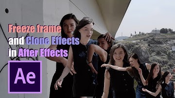 Freeze frame and clone Effects in the After Effects | Tutorial |