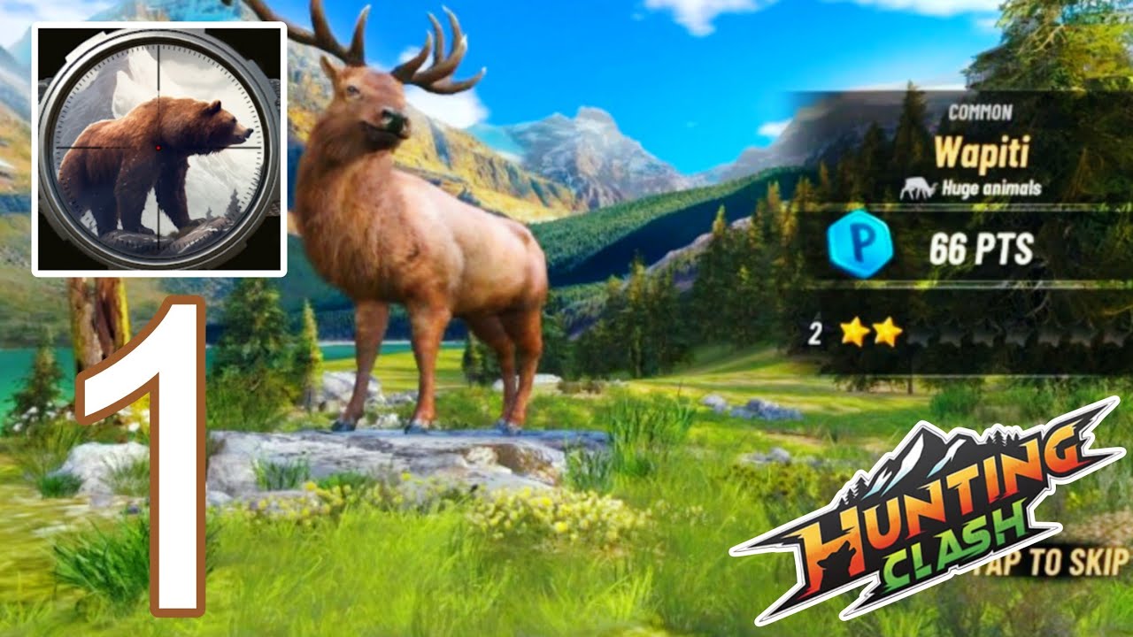Hunting Clash – Gameplay Walkthrough Part 1 - Wapiti (iOS, Android)