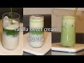 Matcha latte with Vanilla Sweet Cream Cold Foam