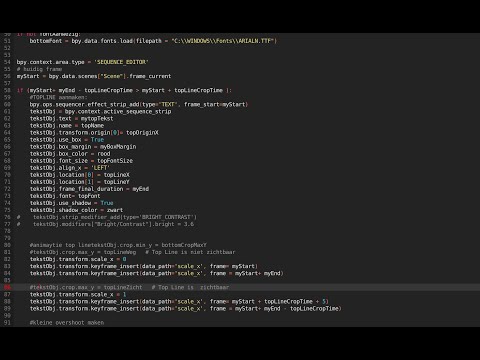 Lower3rd in Blender using python