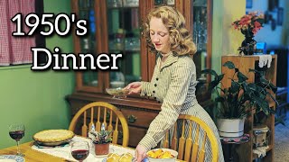 I Cooked An Authentic 1950's Dinner | Early Spring Menu screenshot 5