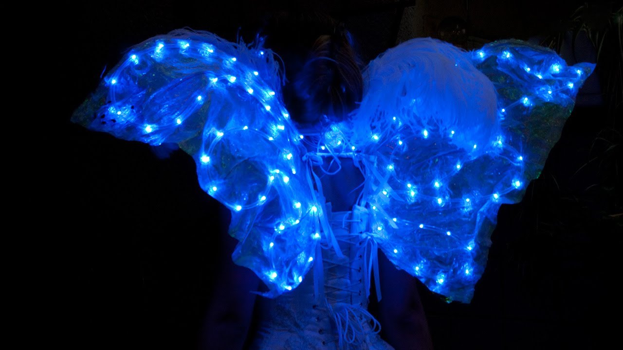Light-Up Faerie Wings: Fantasy Couture / Fairy Costume With LED Lighting by Daisy Viktoria