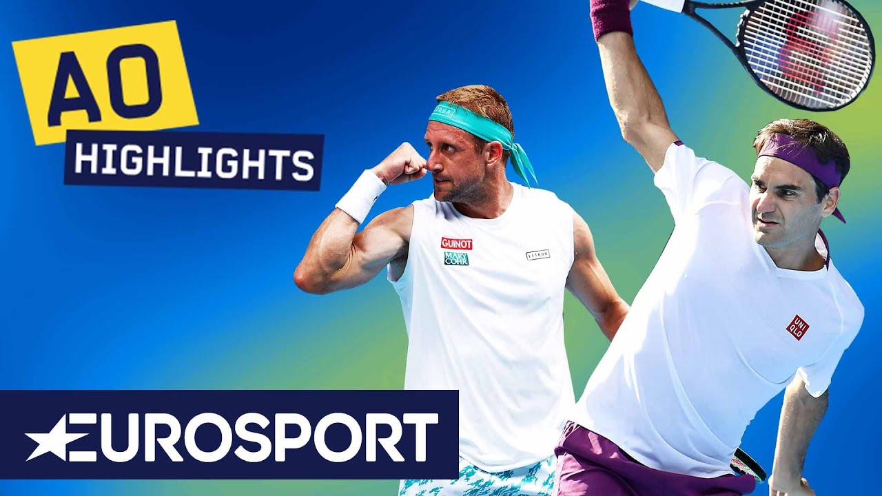 Roger Federer vs Tennys Sandgren Highlights | Australian Open 2020 Quarter-Final | Eurosport