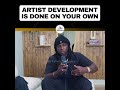 artists have no excuse for not developing