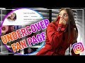 I WENT UNDERCOVER as a FAN ACCOUNT on INSTAGRAM!