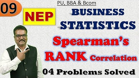 09 - CORRELATION ANALYSIS SESSION 09 - IN KANNADA-RANK CORRELATION