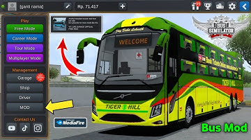 How To Add VOLVO 9600 Sleeper Bus Mod For Bus Simulator Indonesia | Indian Bussid Mod 