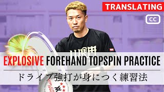 طريقة التدرب على سحق محرك FOREHAND TOPSPIN BACKHAND TOPSPIN. تنس طاولة screenshot 2