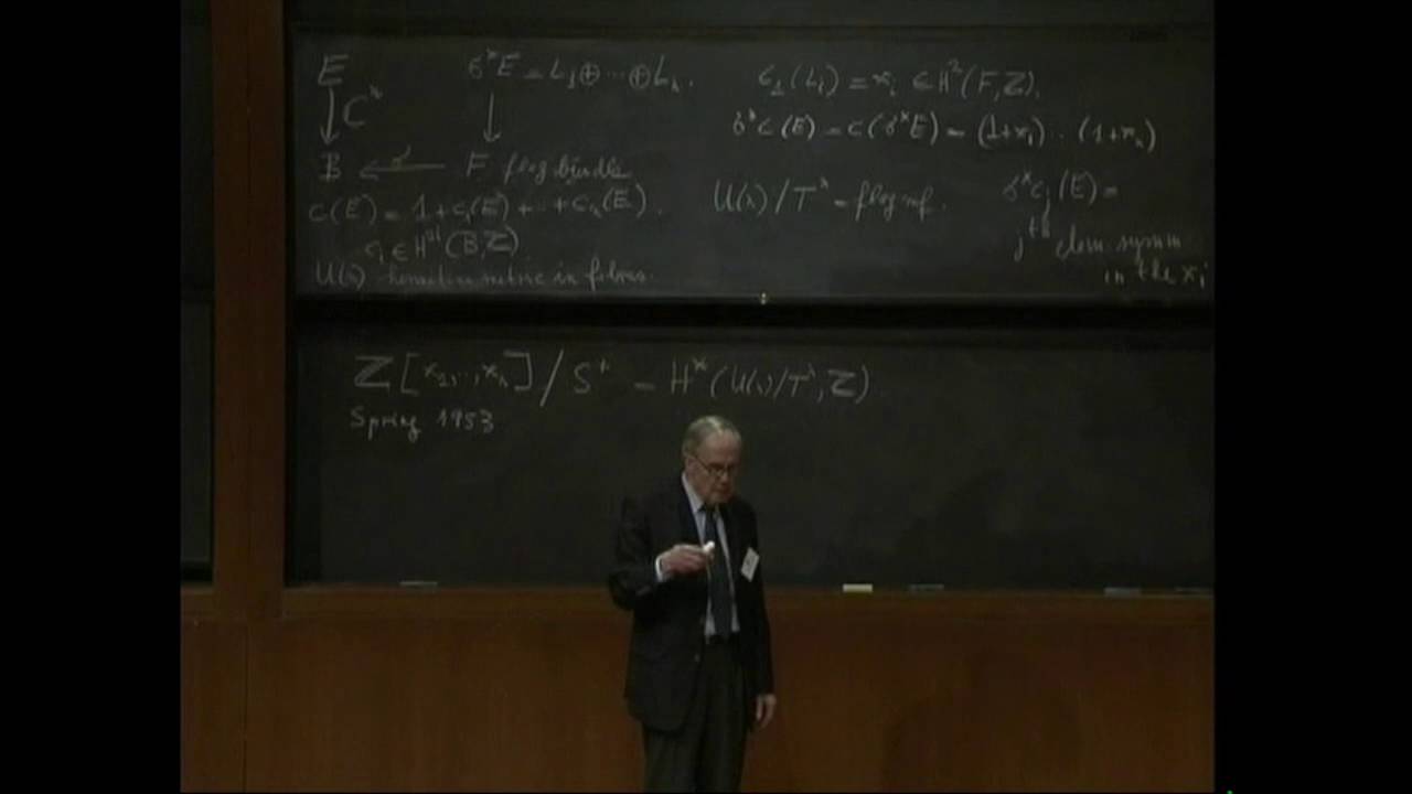 My joint work with Armand Borel from 1952-1954 - Frederich Hirzebruch