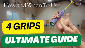 Master Your Game: Transform with 4 Badminton Grips! 🏸