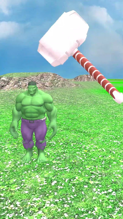 Giant Hammer squeezed hulk and Ronaldo gta5 #marvel #spidarman #hulk #joker