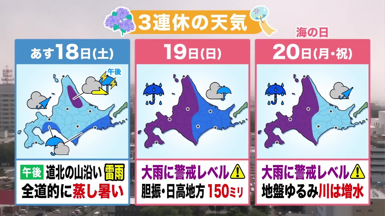 Hokkaido Weather, Friday the 17th] First extreme heat day of the