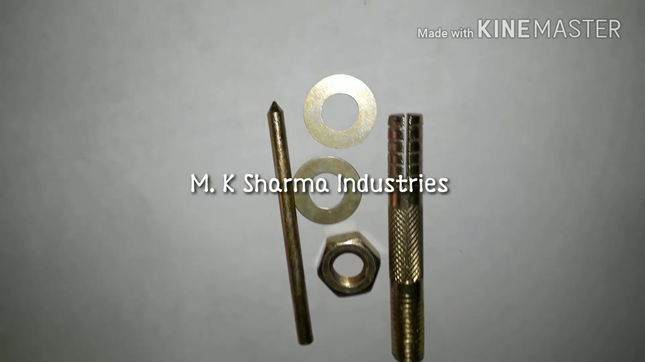 Pin type anchor Fastners - YouTube
