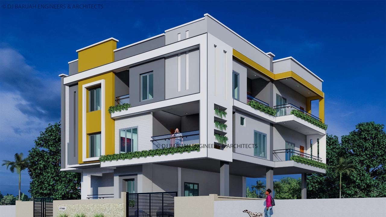 Modern RCC Building Design in Assam - YouTube