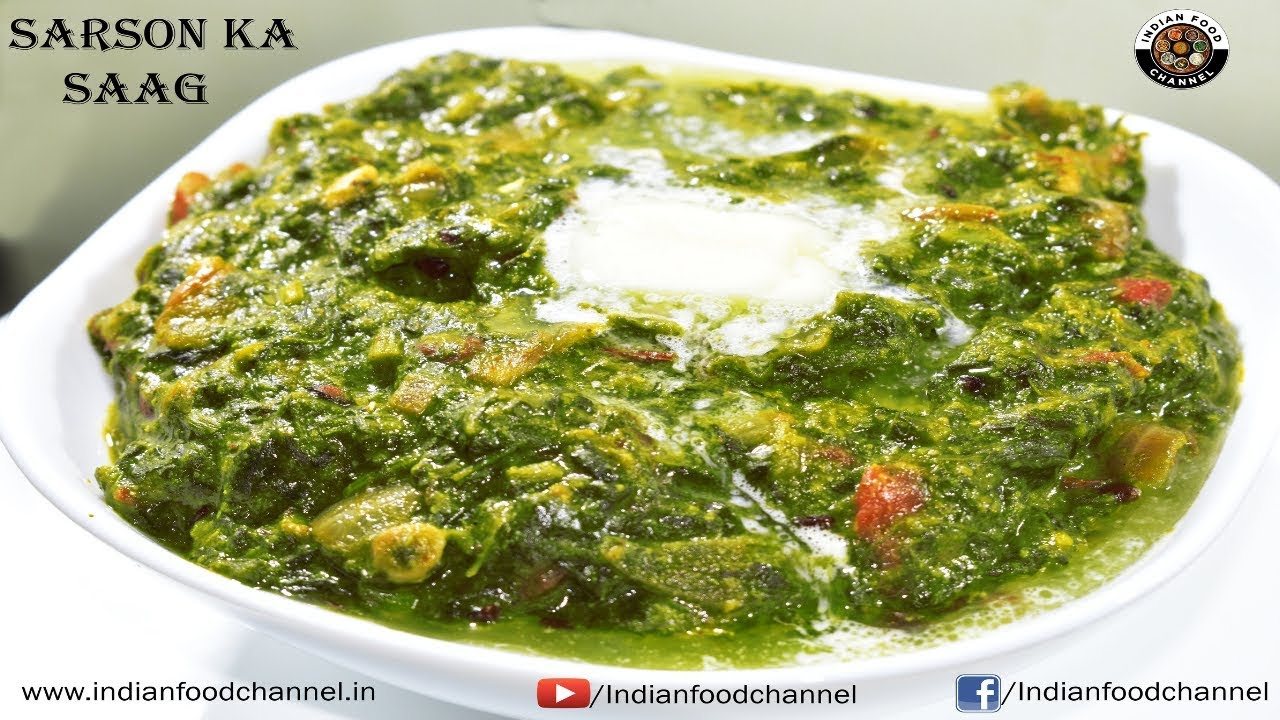 Sarson Ka Saag Recipe - पंजाबी सरसों का साग की विधि हिंदी में -Sarson ka saag village style | Indian Food Channel