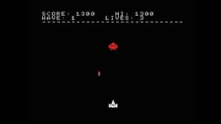 MSX-BASICのゲーム、「MSX GALAXY FORCE」です