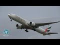 Beautiful take off, in SLOW MOTION! Emirates 777-300ER #emirates