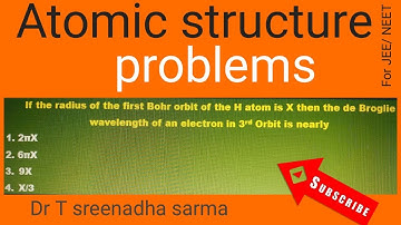 atomic structure// if the radius of the first bohrs orbit is x . Then the de Broglie wavelength of