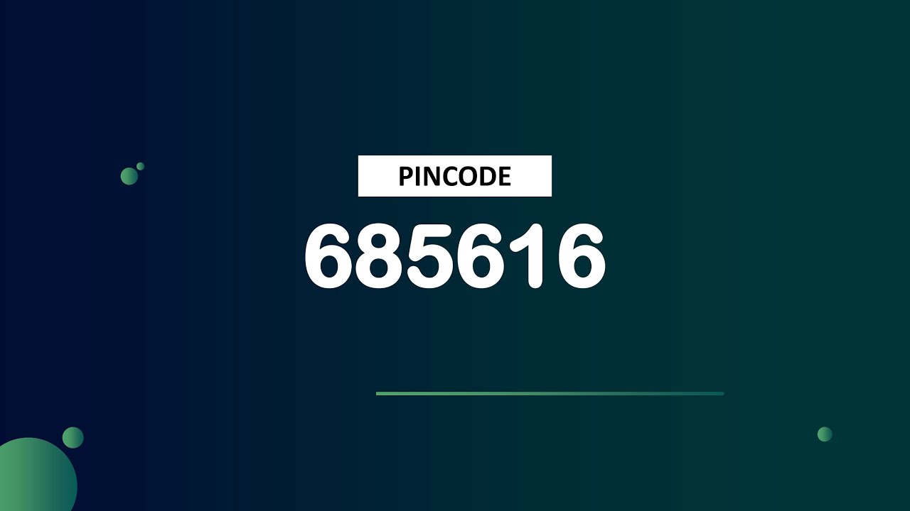 635601 Pin Code Pincode 685616 - Mattupatty Isp, Mattuppatti & More - YouTube