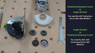 Cordless grinder / cutter conversion guide