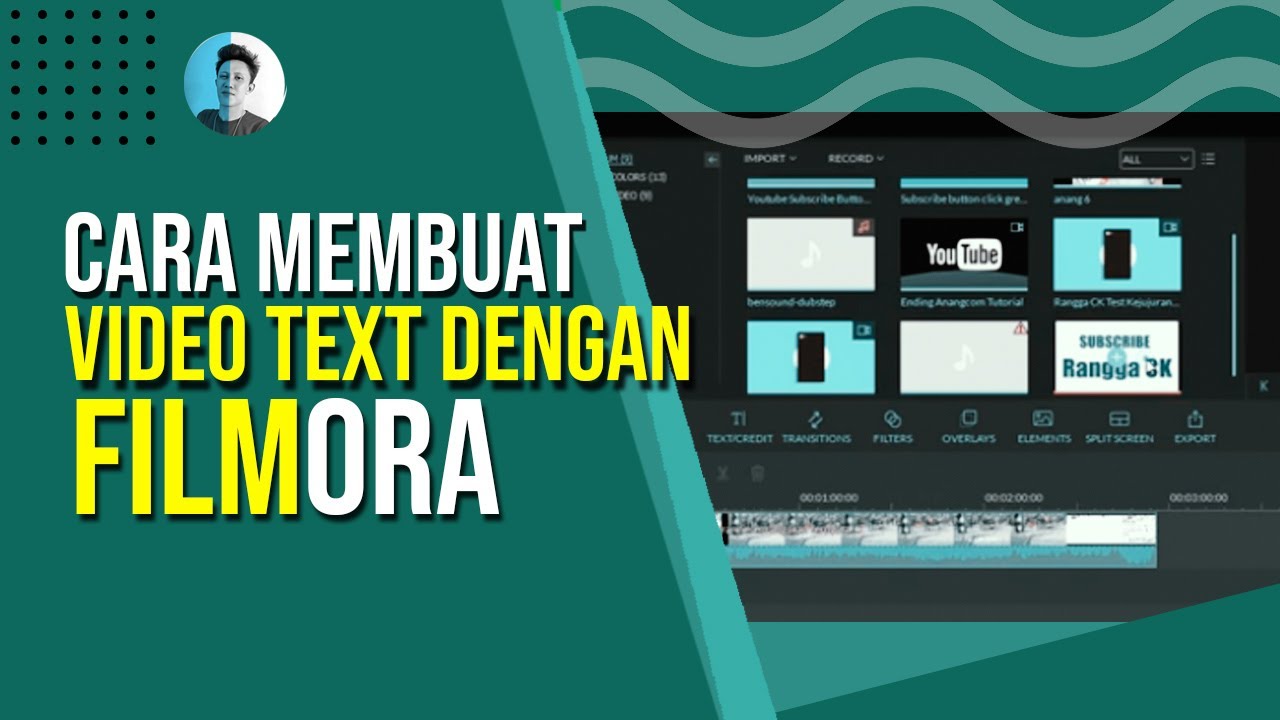 Tutorial Cara  Membuat  Video  Text Dengan Filmora YouTube