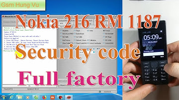 Nokia 216 Security Code Format Factory Unlock done by Miracle 2.58.