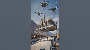 🚁 Unbelievable! Giant Drones Lifting Heavy Bridge – You Won’t Believe This! 😱