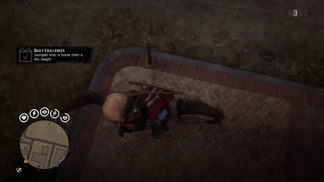 RDR2 Online Jumped onto a horse from a 3m height YouTube