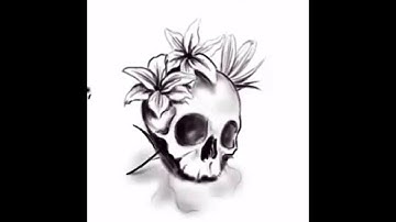 Skull sketch ipad pro, procreate