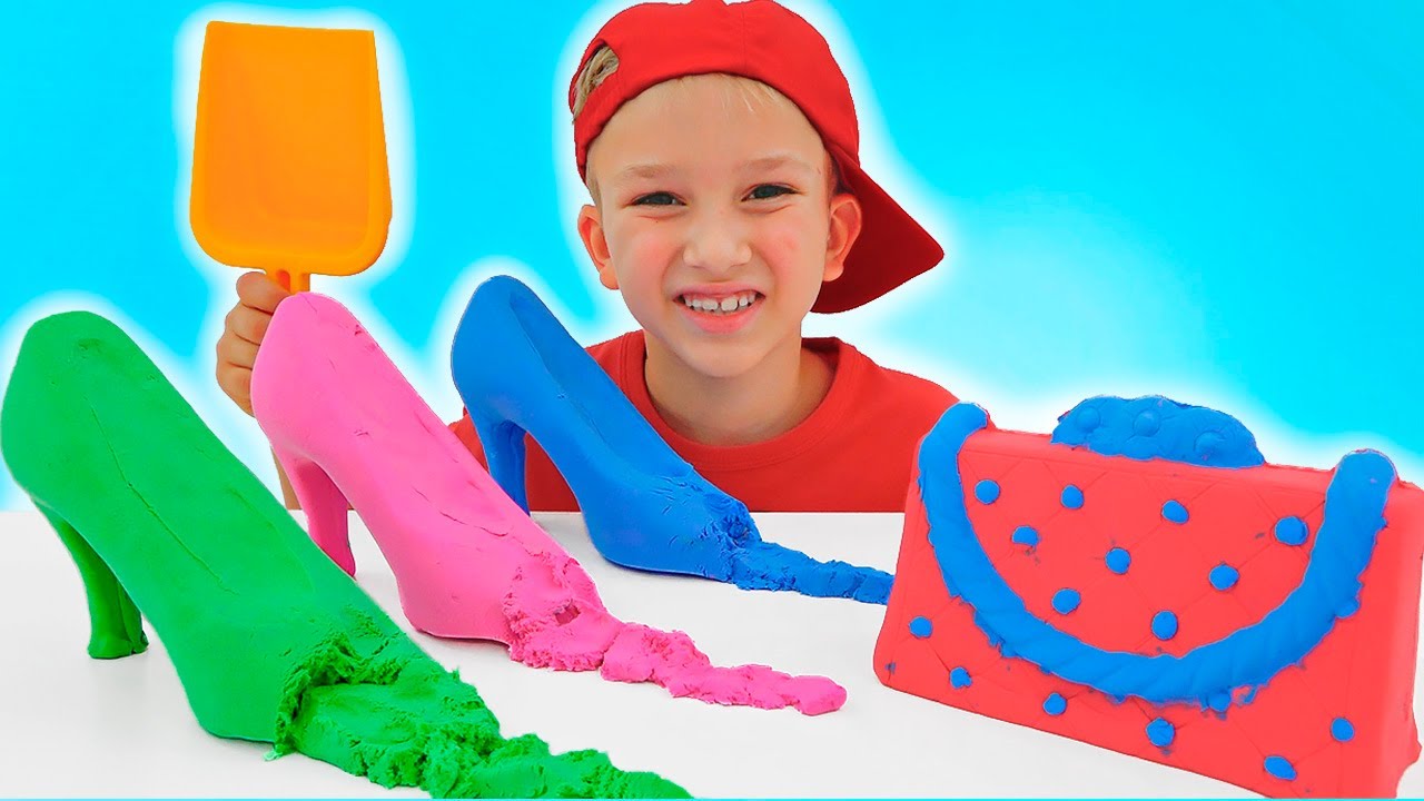 Download Vlad and Niki pretend play with Kinetic Sand