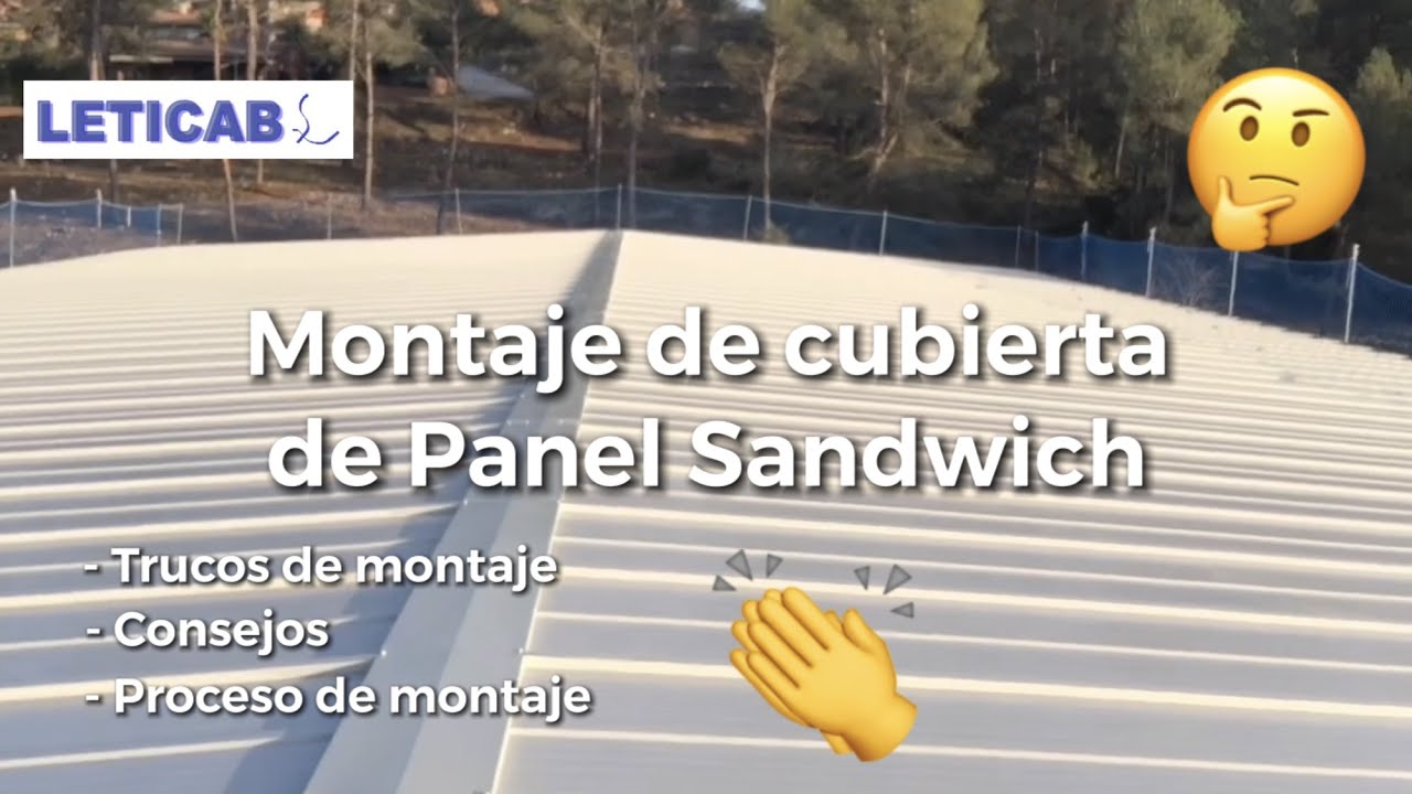 Como instalar panel sándwich  Aprende a montar estos tejados