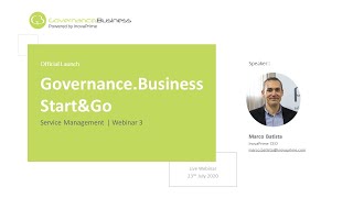 Governance.Business Start&Go  |  Service Management Webinar
