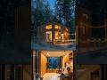 Rusty shipping container hidden in forest → stunning tiny house transformation #shorts