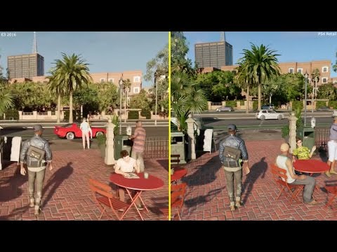 Watch Dogs 2 PS4 E3 Demo vs Retail Graphics Comparison (Gameplay)