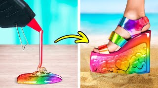 Titel DIY SCHUHE UND KLEIDUNG | Fantastische Hacks und Bastelideen, um Geld zu sparen