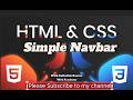 CSS Tutorial Creating A Navigation Menu | Easy Step by Step Web Development Tutorials #3