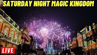 🔴Live: Magic Kingdom Saturday night with Happily ever after Fireworks and rides 4\/6\/2024