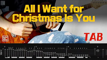 [TAB] All I Want for Christmas Is You │Guitar Cover